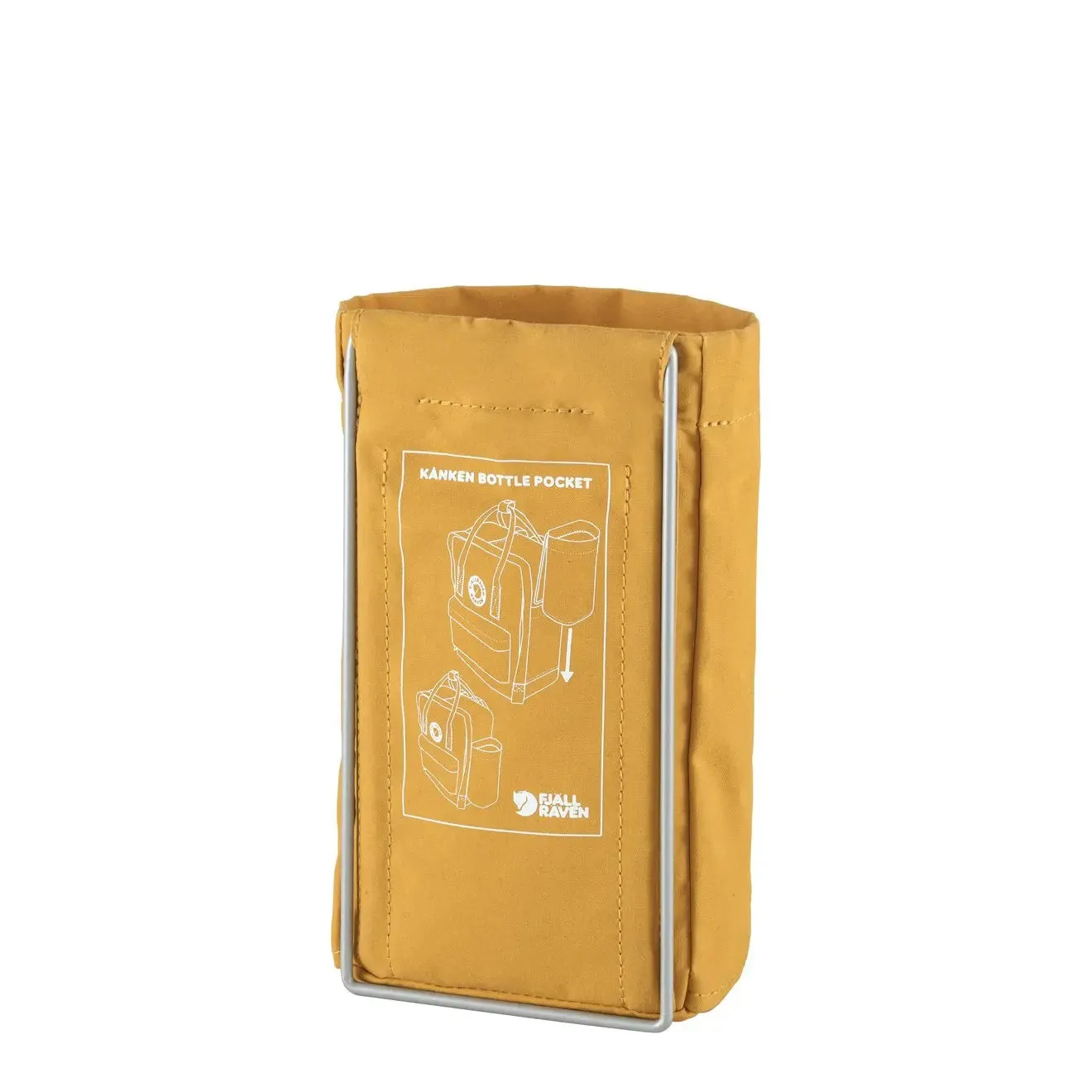 Sac à dos Fjallraven pour hommes Fjallraven Kanken avec poche à bouteille Ocre