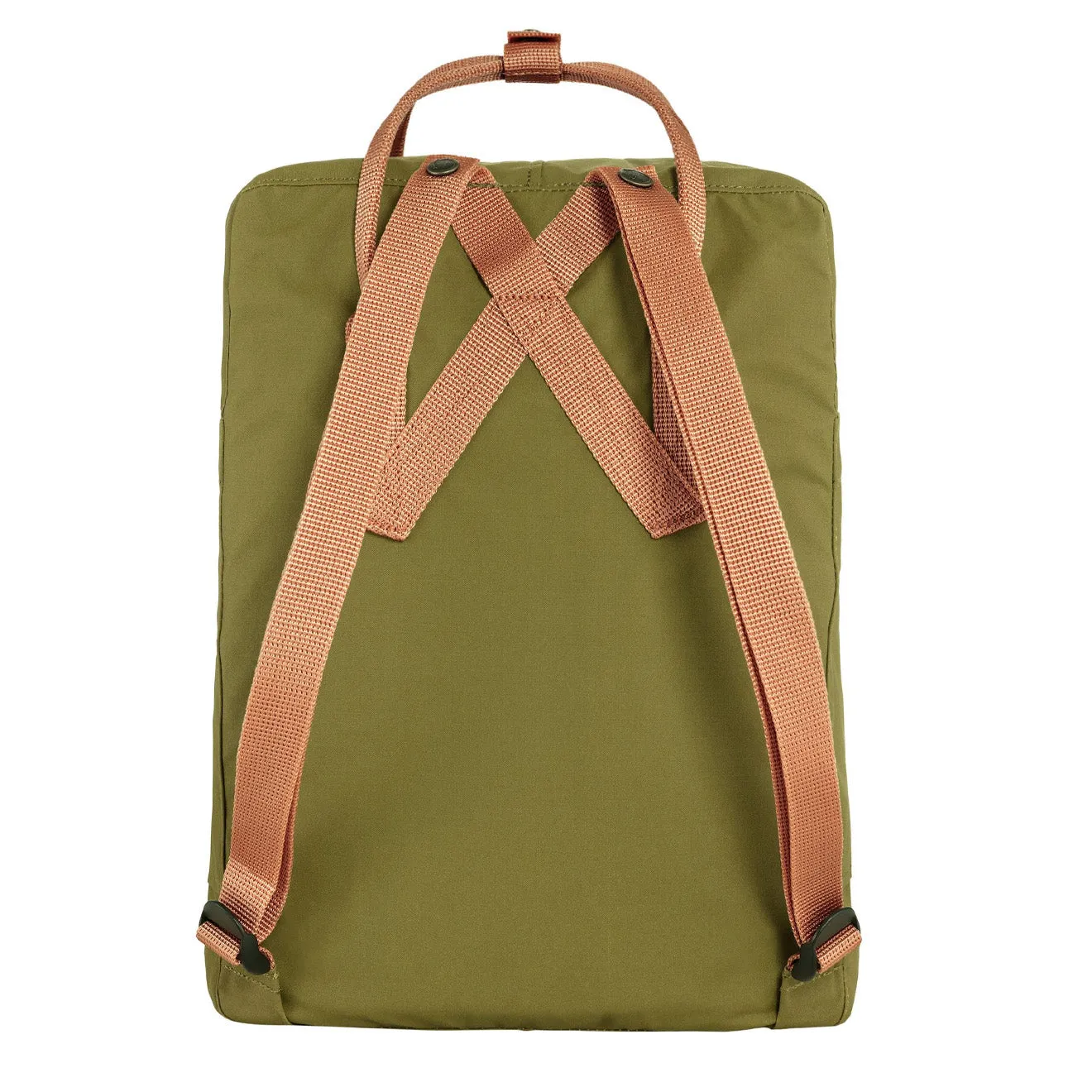 Sacs à dos Fjallraven Sac à dos pour hommes Fjallraven Kanken Classique Vert feuillage / Sable pêche