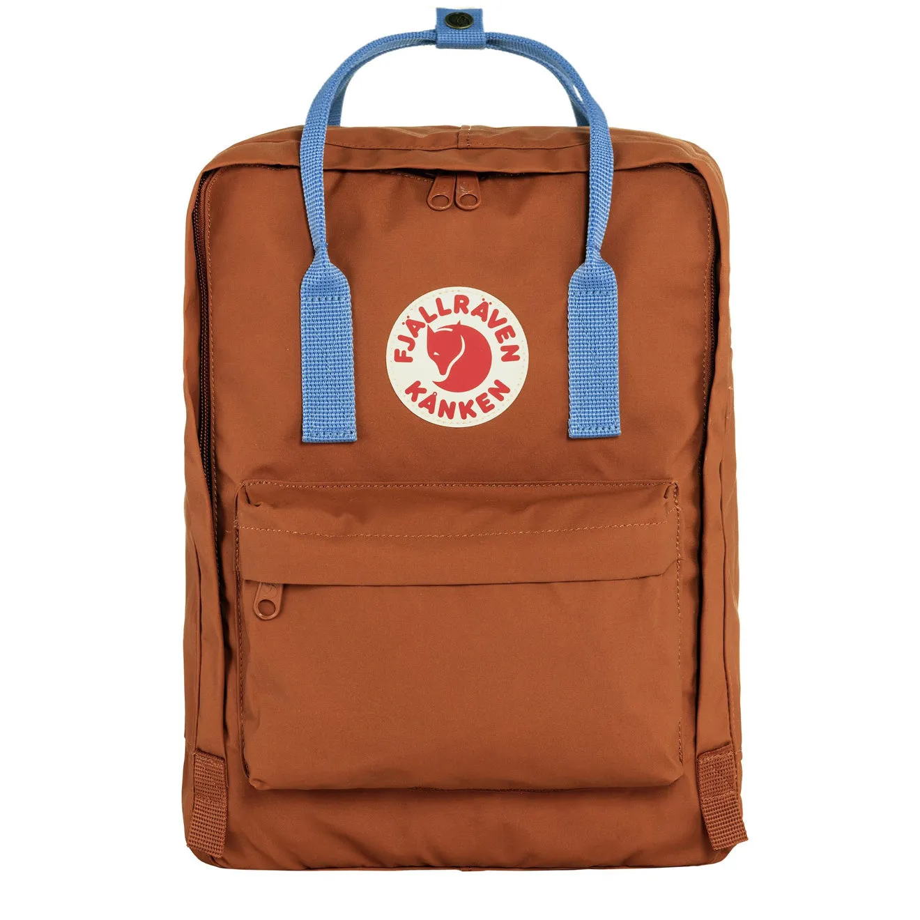 Sac à dos Fjallraven pour homme - Modèle classique Kanken - Couleur Terre cuite brune / Outremer