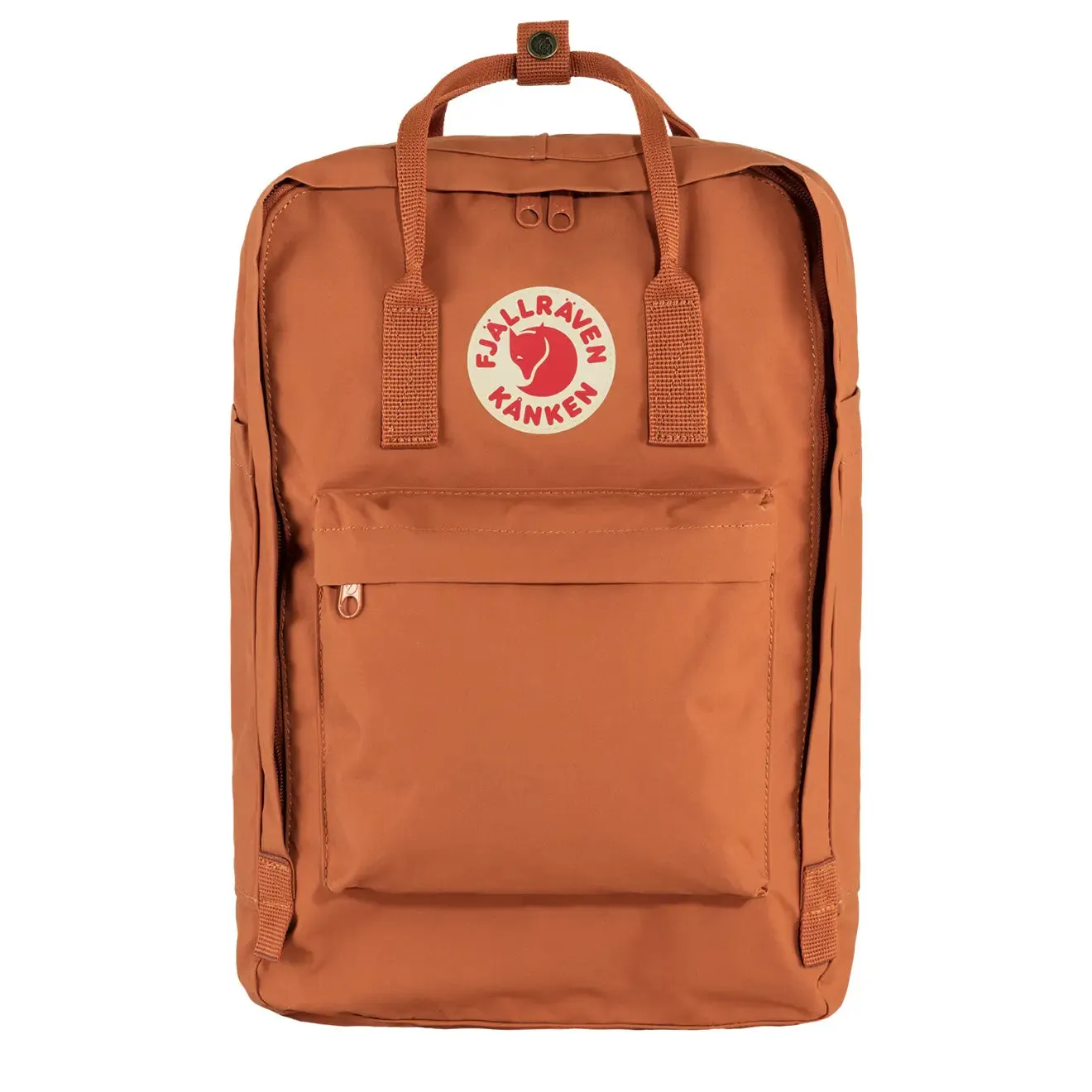 Sac à dos Fjallraven pour homme - Fjallraven Kanken pour ordinateur portable 17 pouces - Terre cuite marron