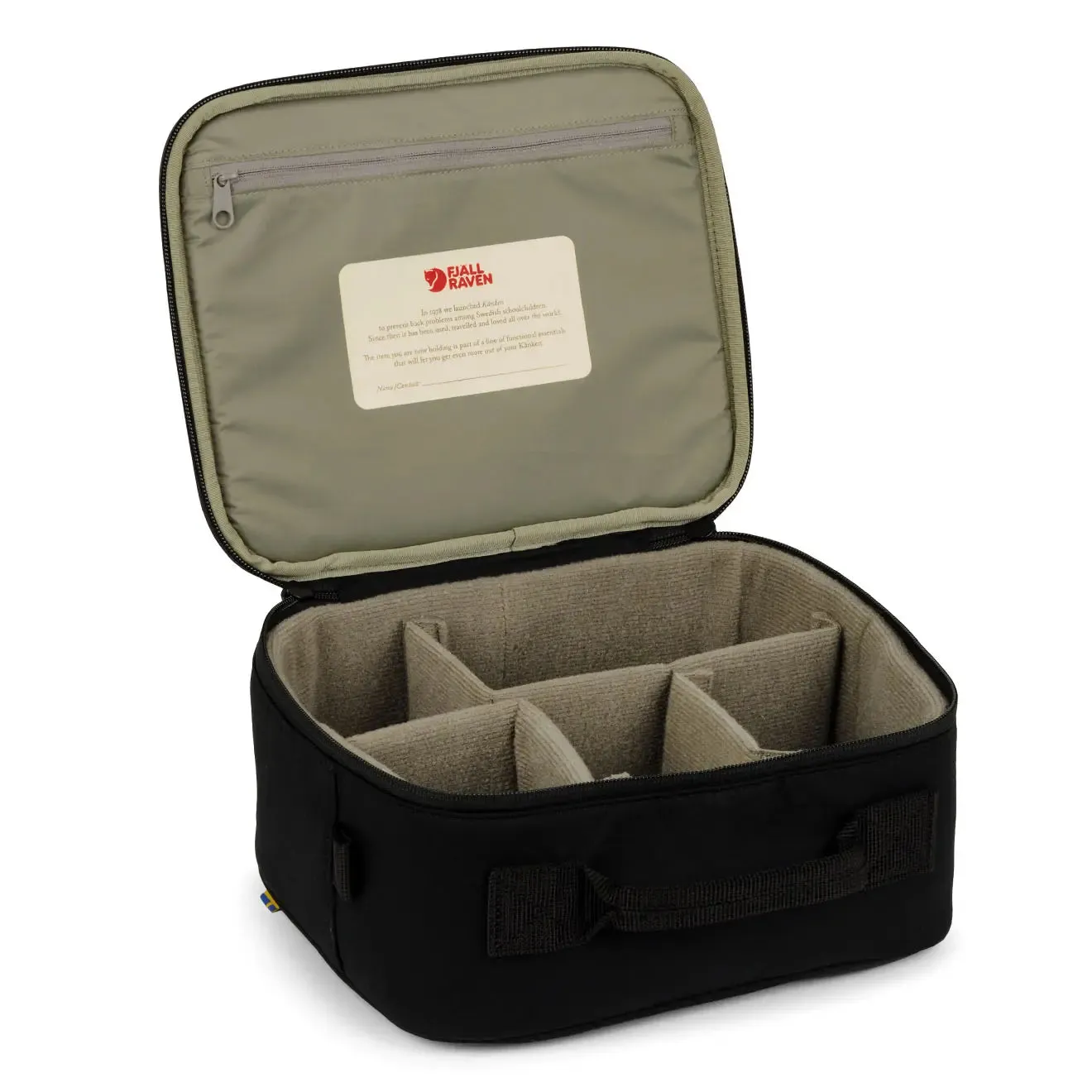 Sac à dos Fjallraven pour homme, modèle Kanken avec insert photo, petite taille, noir