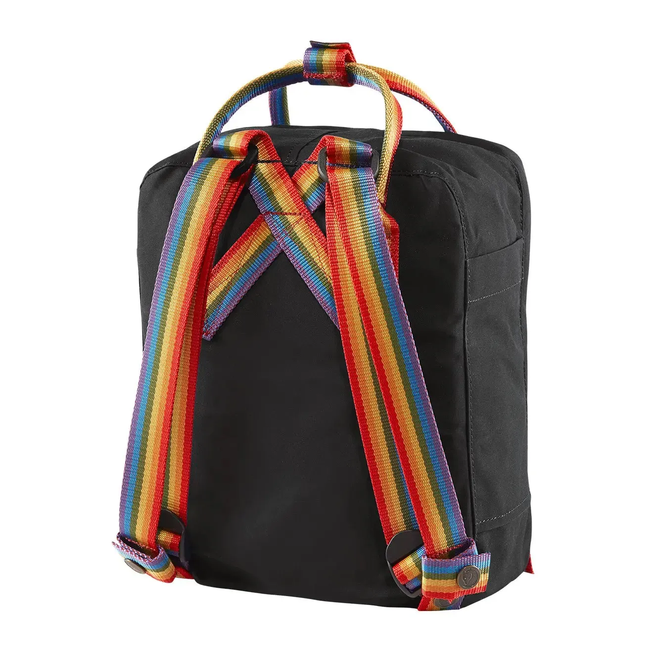 Sac à dos Fjallraven pour homme Fjallraven Kanken Mini Arc-en-ciel Noir Motif Arc-en-ciel