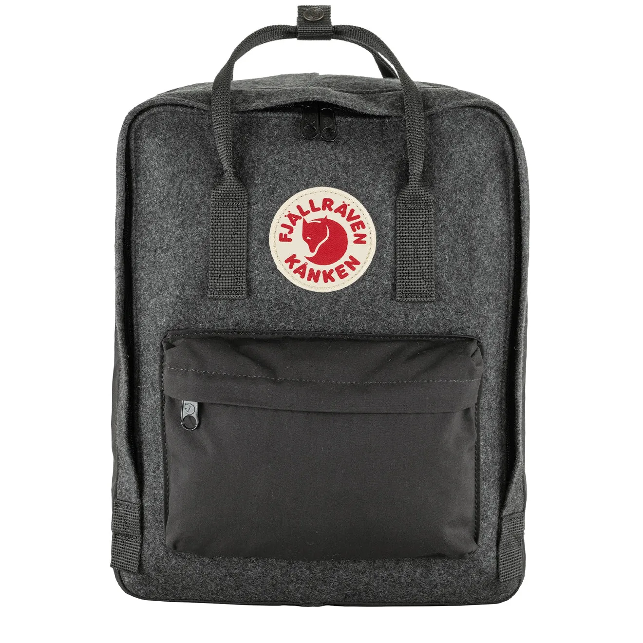 Sac à dos Fjallraven pour homme - Sac à dos Fjallraven Kanken Re-Wool en gris