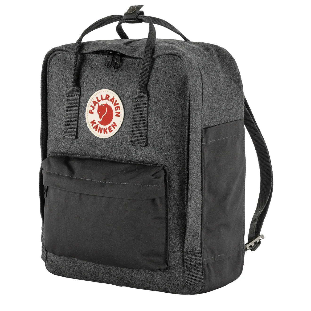 Sac à dos Fjallraven pour homme - Sac à dos Fjallraven Kanken Re-Wool en gris