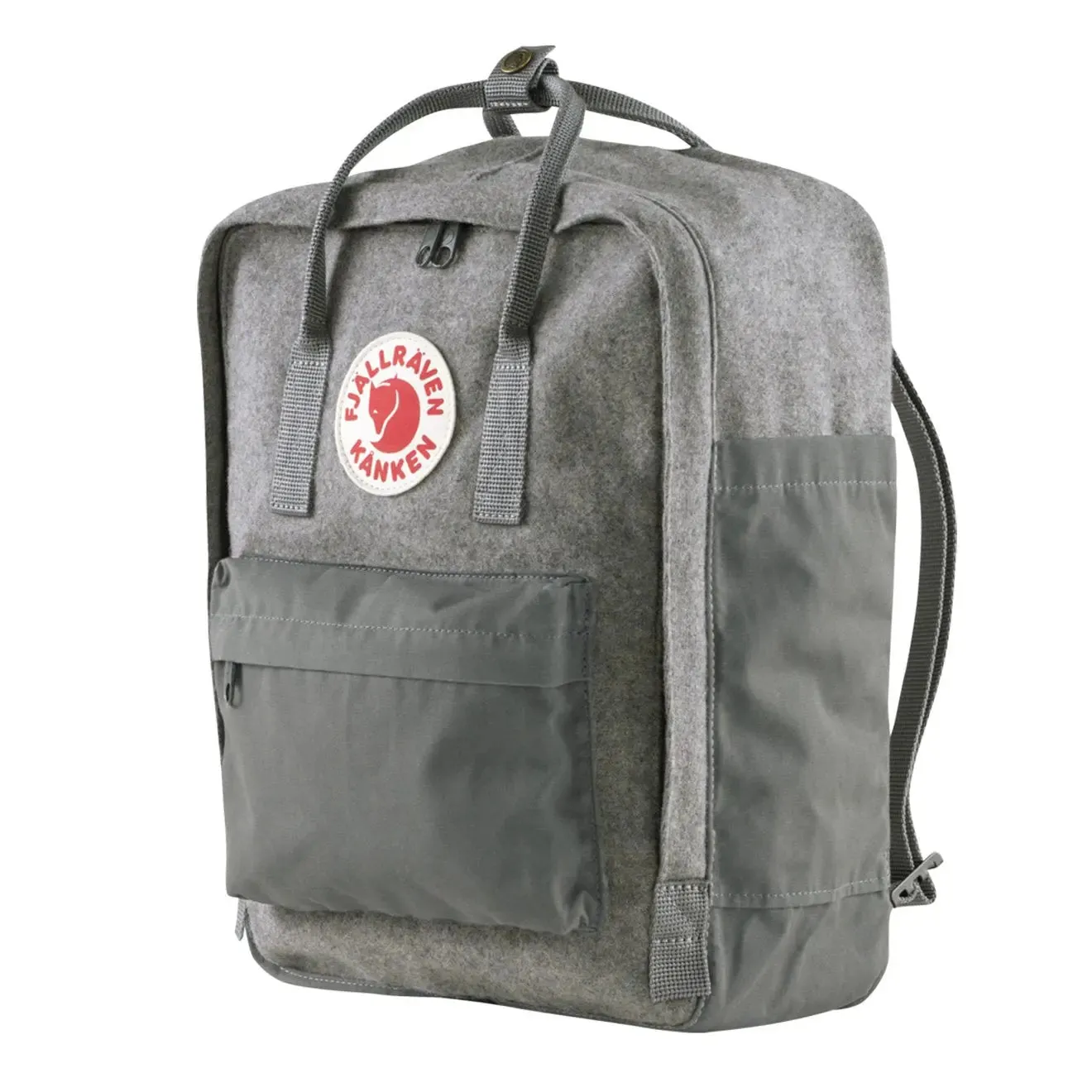 Sac à dos Fjallraven pour homme Kanken Re-Wool en gris granite