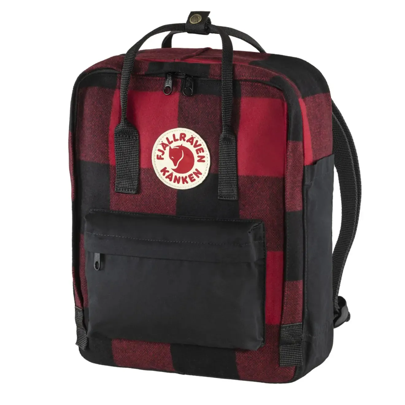Sac à dos Fjallraven pour homme Fjallraven Kanken Re-Wool Rouge / Noir