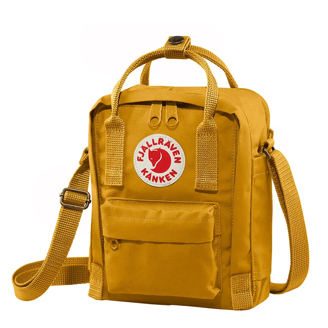 Sacs à dos Fjallraven Sac à bandoulière Fjallraven Kanken pour hommes Ocre