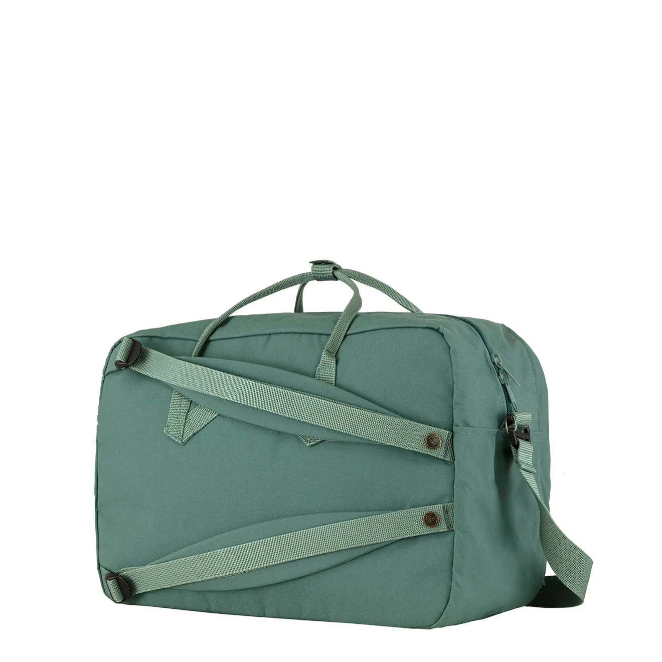 Sac à dos Fjallraven pour homme, Sac de week-end Fjallraven Kanken, Vert givré