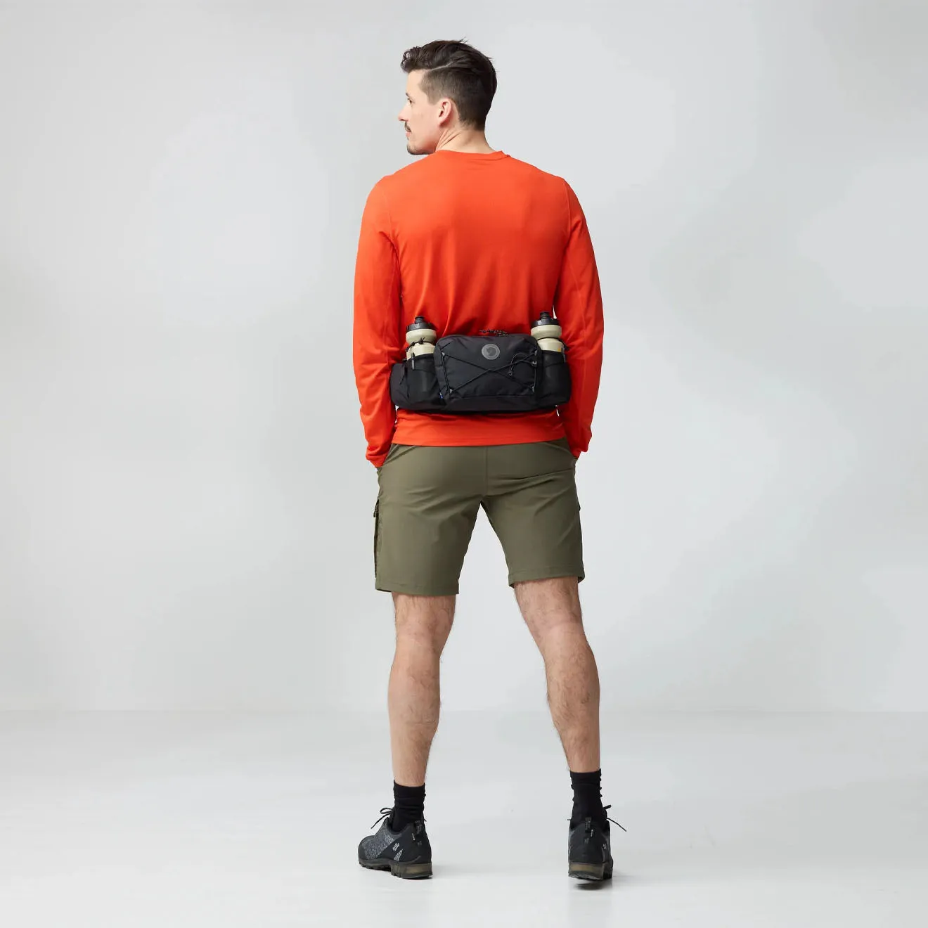 Sacs Fjallraven pour hommes Sac banane Fjallraven Abisko 6 Noir