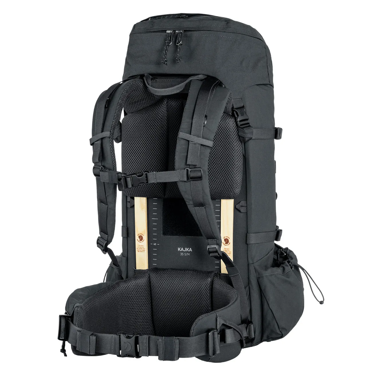 Sacs Fjallraven pour Hommes Sac à Dos Fjallraven Kajka 35 Taille S/M Noir Charbon