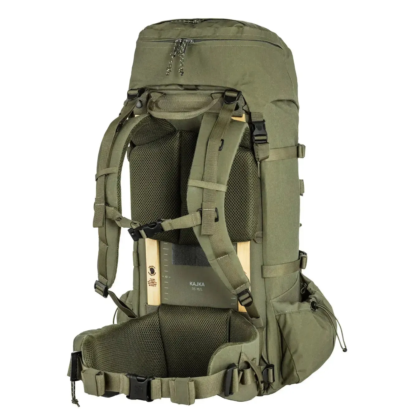 Sacs Fjallraven pour Homme Sac à Dos Fjallraven Kajka 35L Taille M/L Vert