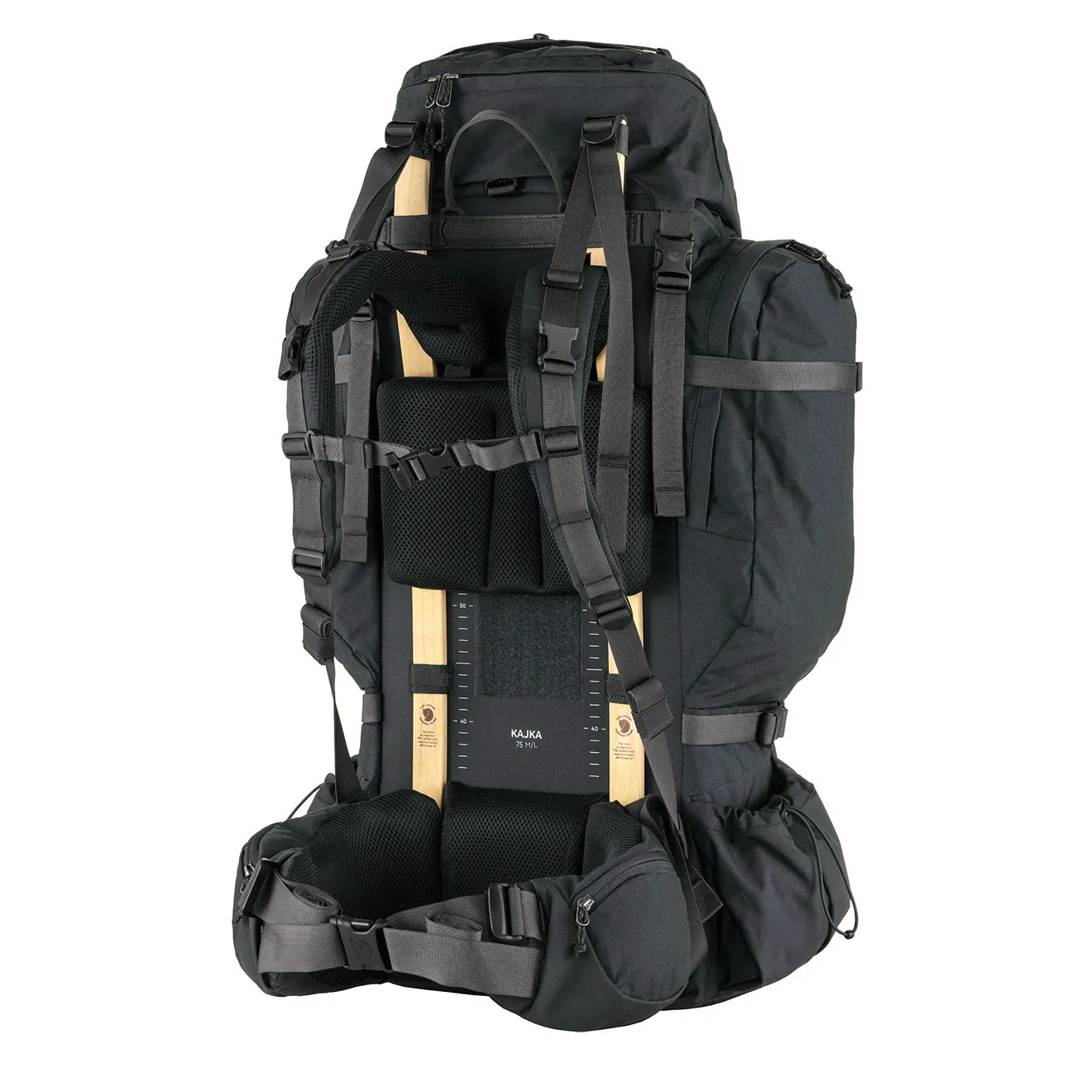 Sacs Fjallraven pour Homme - Fjallraven Kajka 55 M/L - Noir Charbon