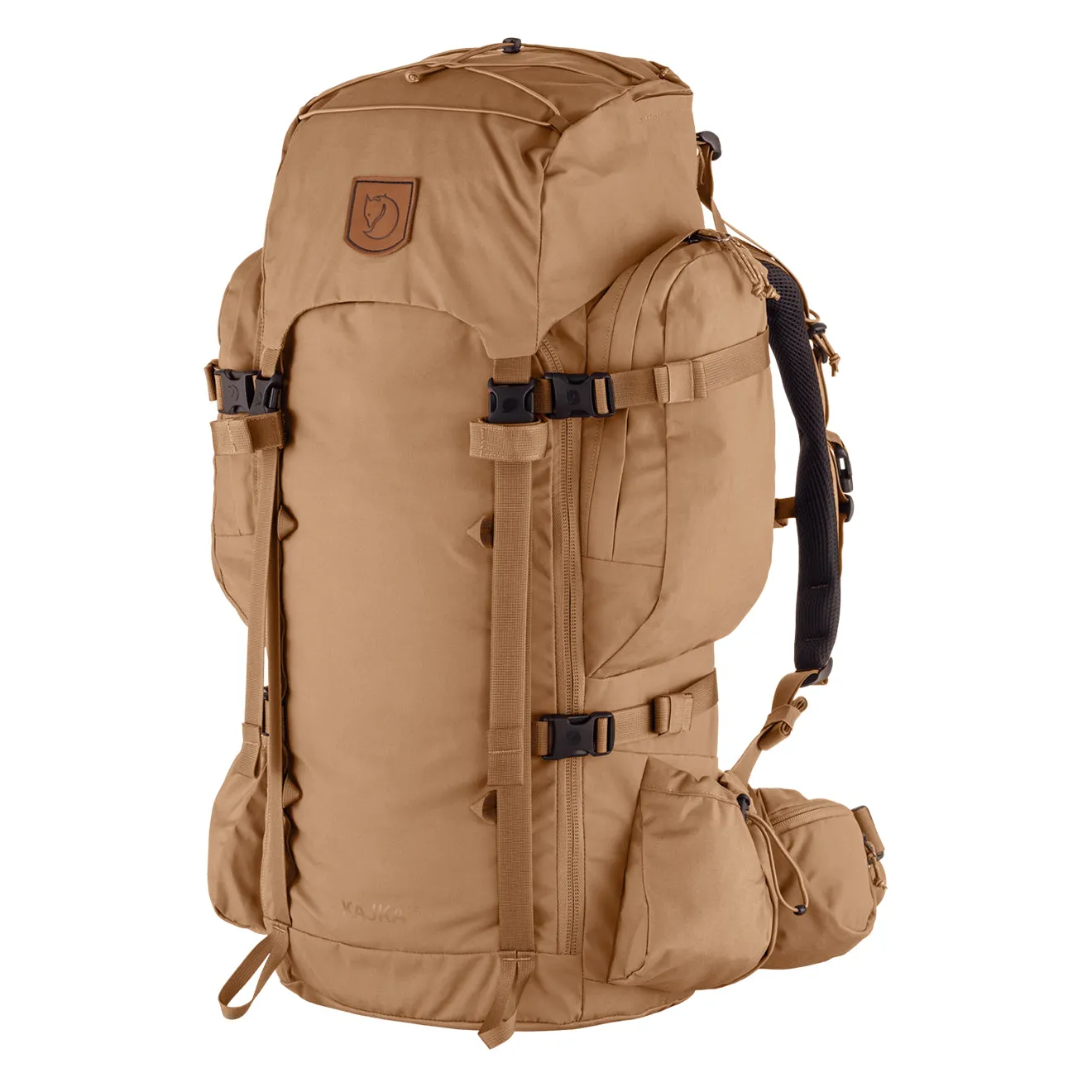Sacs Fjallraven Hommes Sac à dos Fjallraven Kajka 55L M/L Kaki Poussière