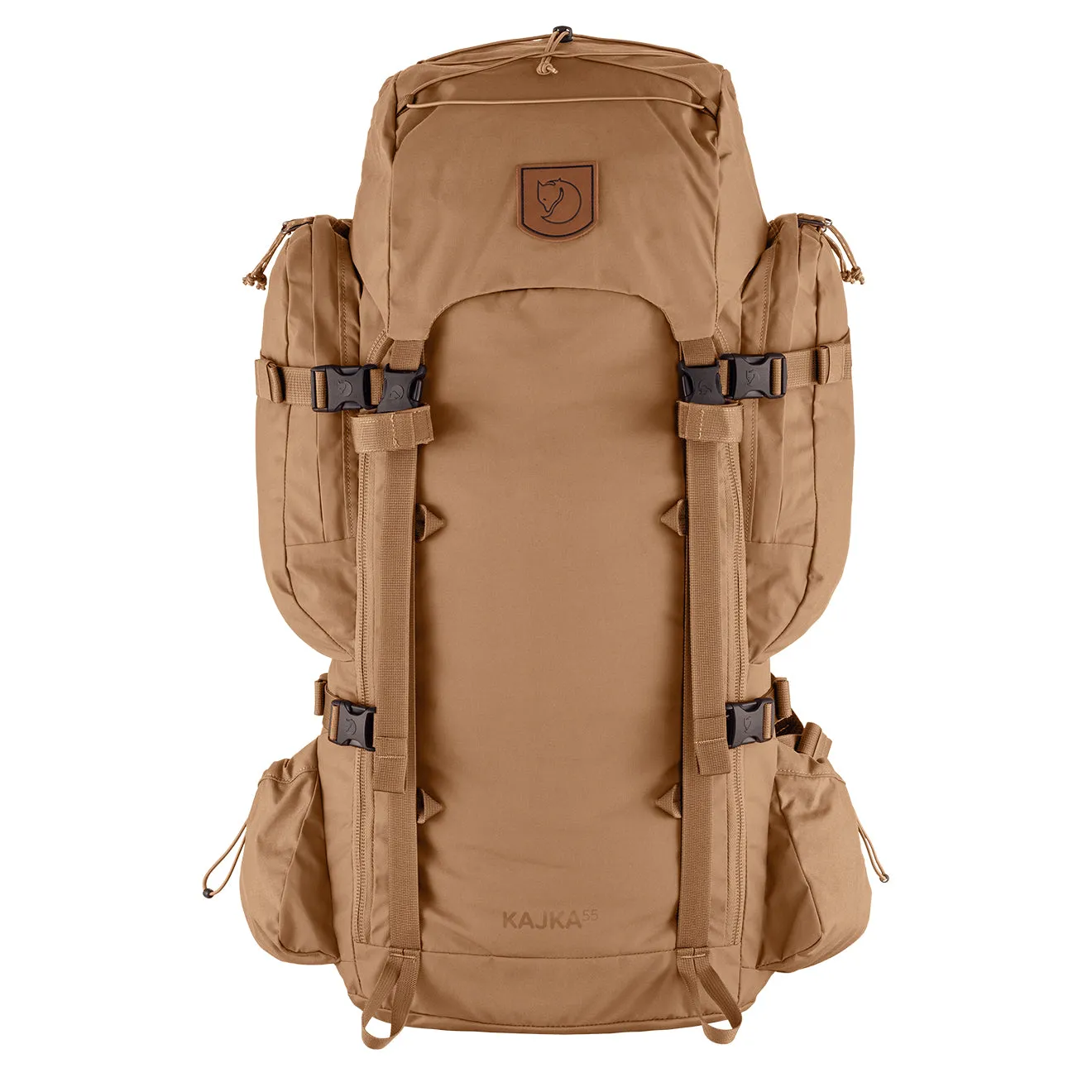Sacs Fjallraven Hommes Sac à dos Fjallraven Kajka 55L M/L Kaki Poussière