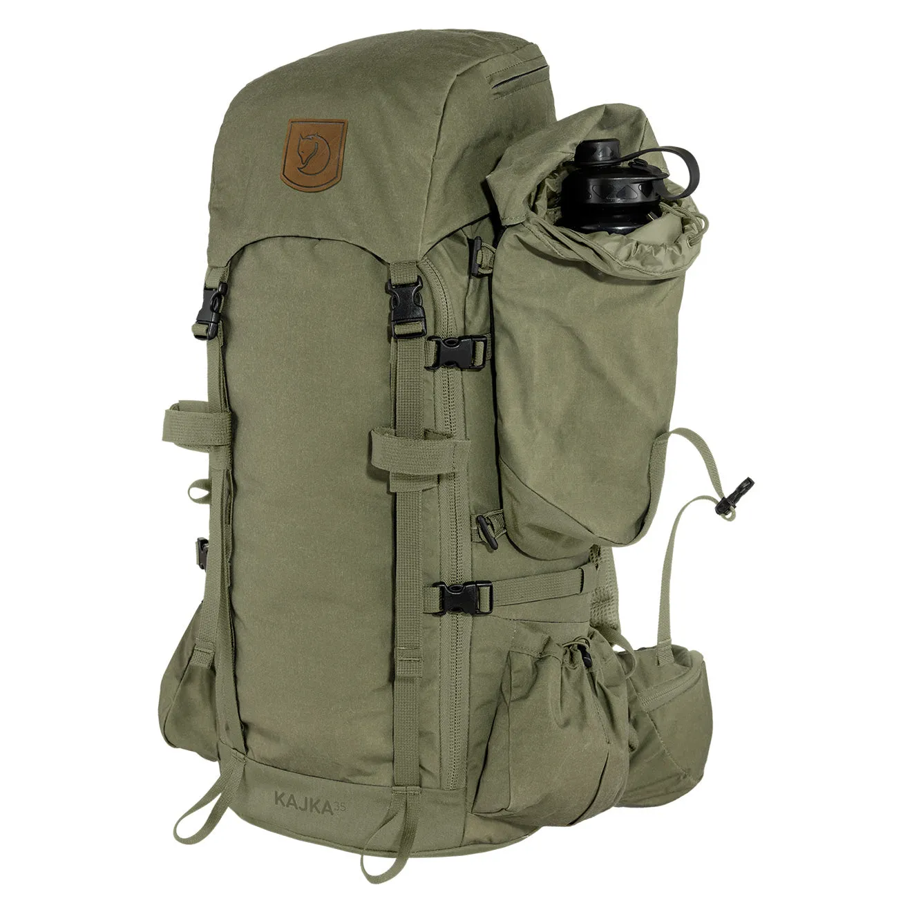 Sacs Fjallraven pour hommes, poche latérale Kajka verte
