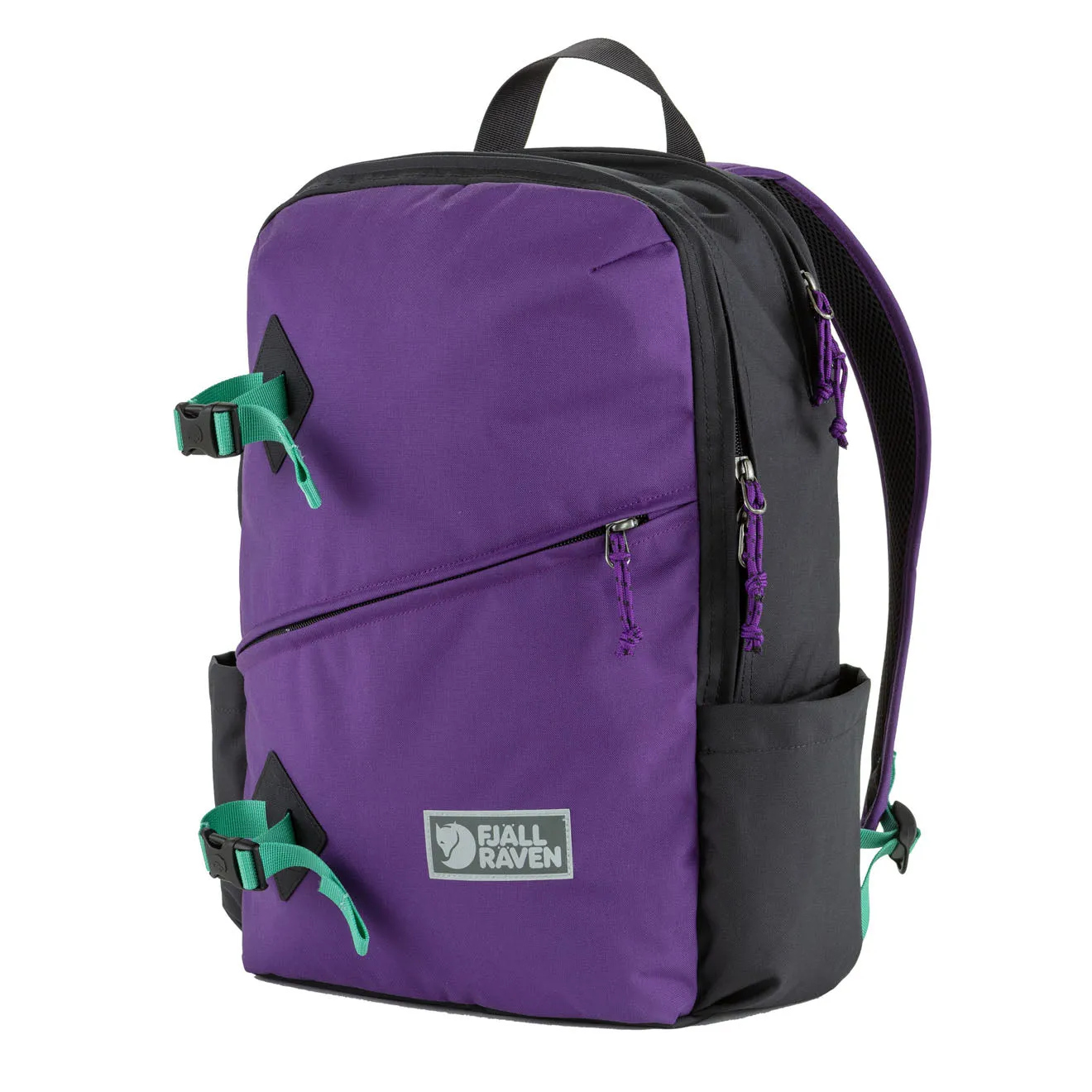 Sacs Fjallraven pour Hommes Sac à Dos Vardag 17 Violet Charbon Noir