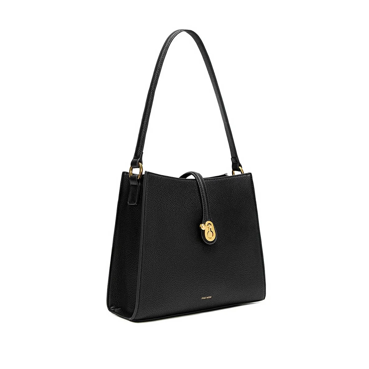 Sac à bandoulière Pixie Mood pour femmes avec fermeture à clé - Noir