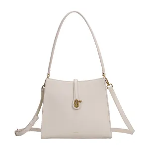 Bags Pixie Mood Women Jeans Lock Shoulder Bag - Coconut Cream