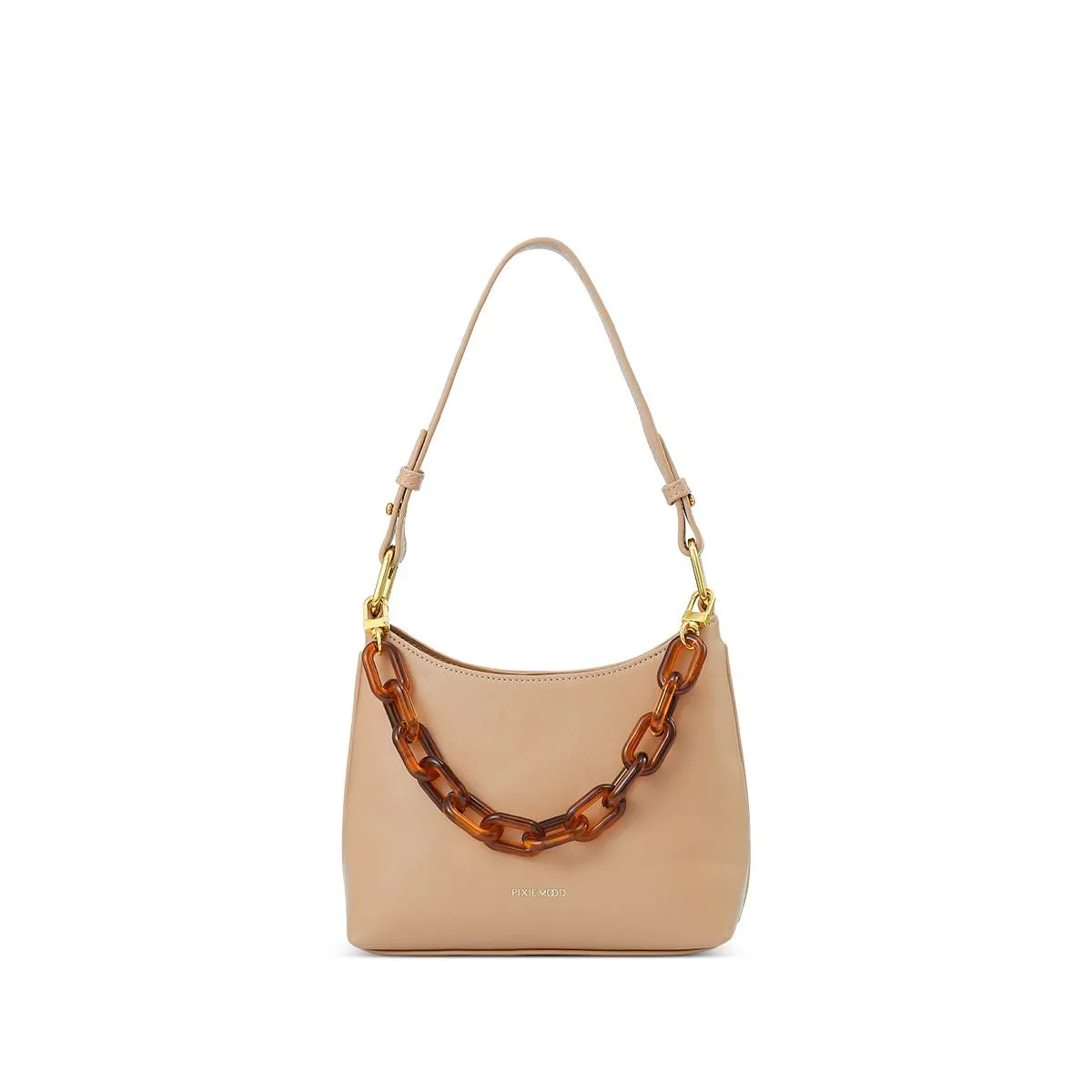 Sac à bandoulière Sara en jean pour femmes Pixie Mood - Sable recyclé