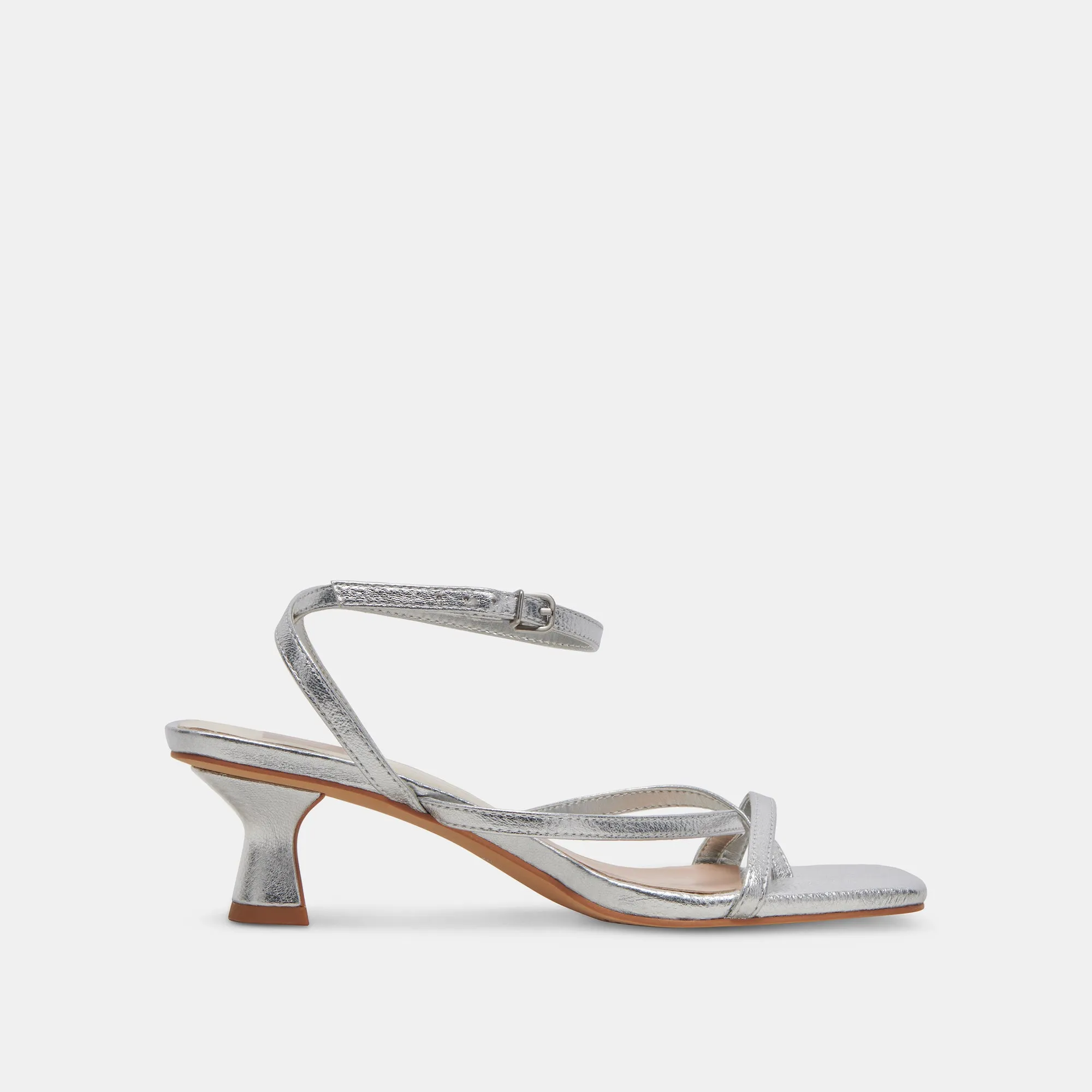 BAYLOR TALONS EN CUIR MÉTALLISÉ ARGENT