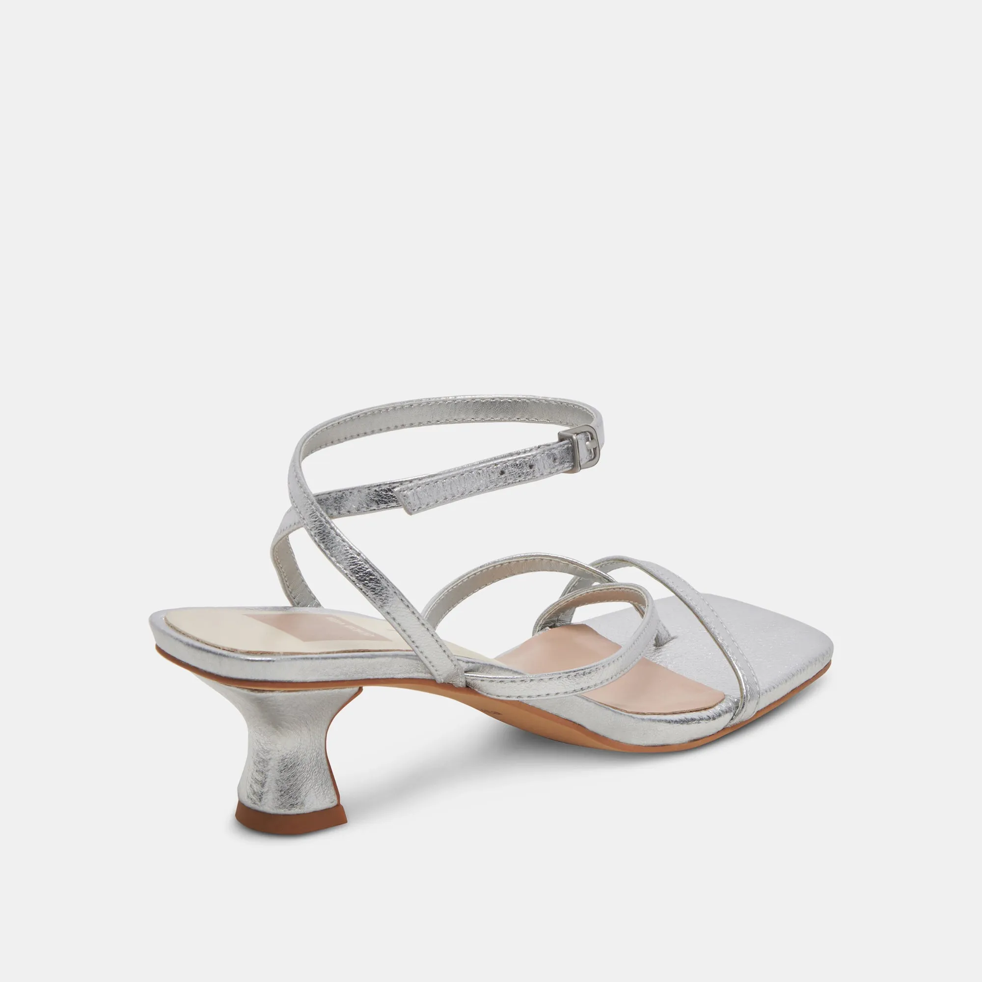 BAYLOR TALONS EN CUIR MÉTALLISÉ ARGENT
