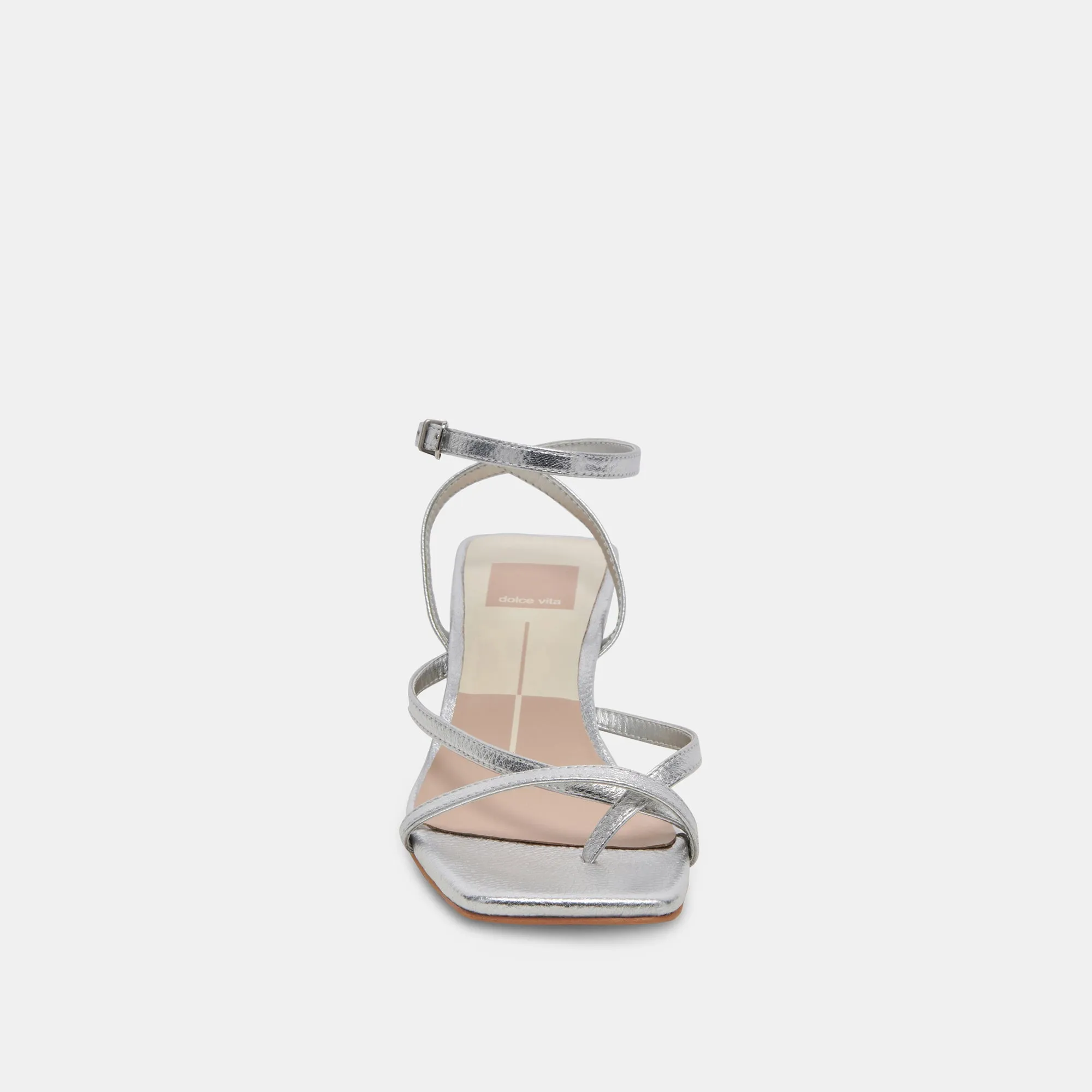 BAYLOR TALONS EN CUIR MÉTALLISÉ ARGENT