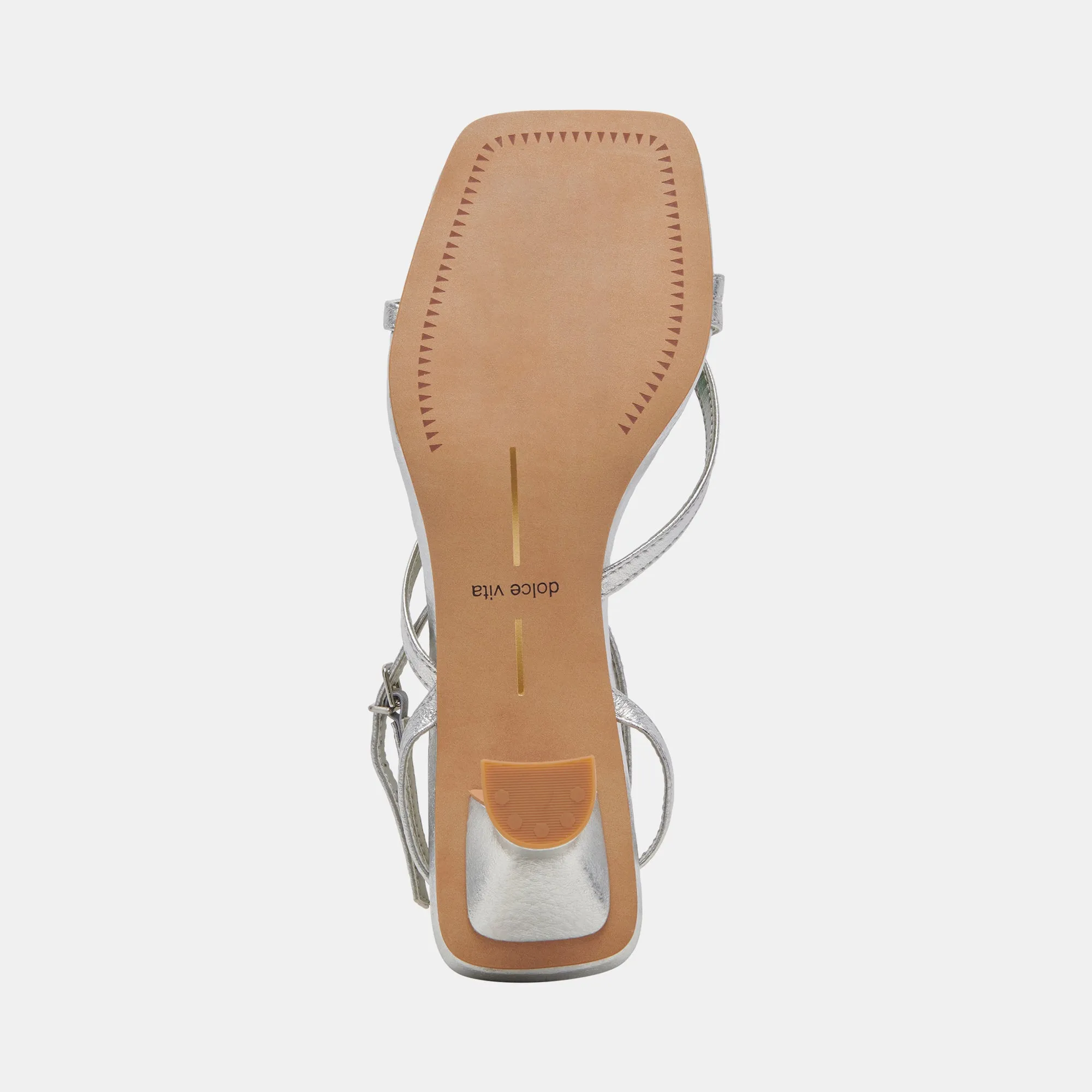 BAYLOR TALONS EN CUIR MÉTALLISÉ ARGENT