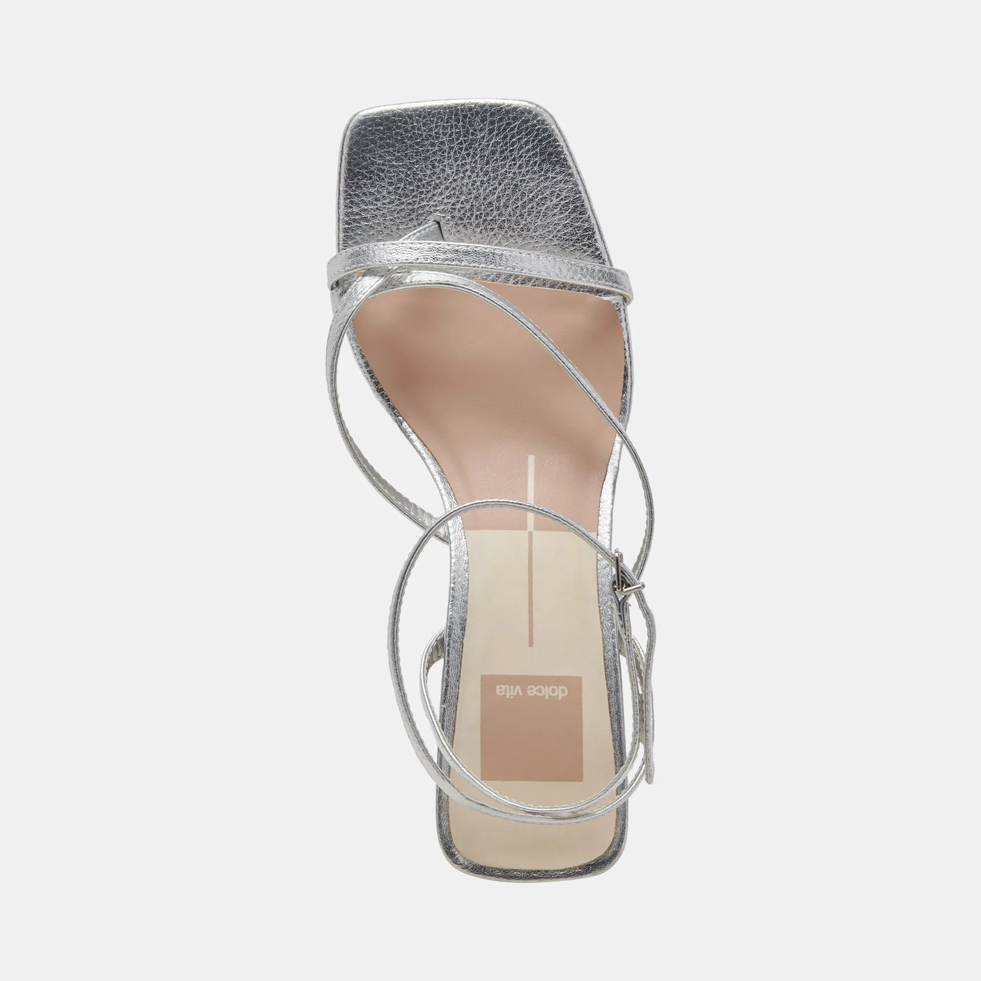 BAYLOR TALONS EN CUIR MÉTALLISÉ ARGENT