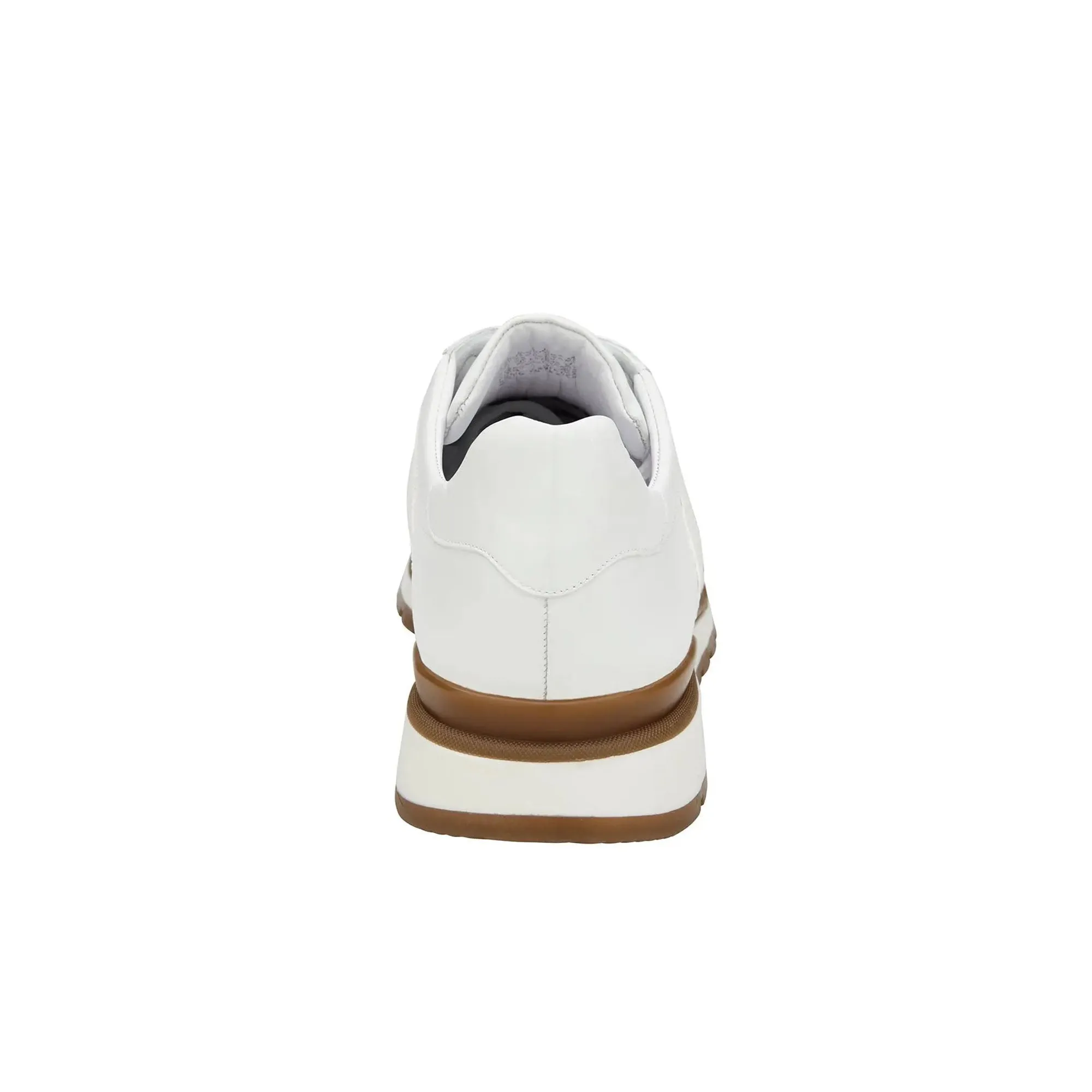 Chaussures Belvedere en peau exotique - Sneakers Belvedere Blake en bloc de couleur blanche avec peau exotique