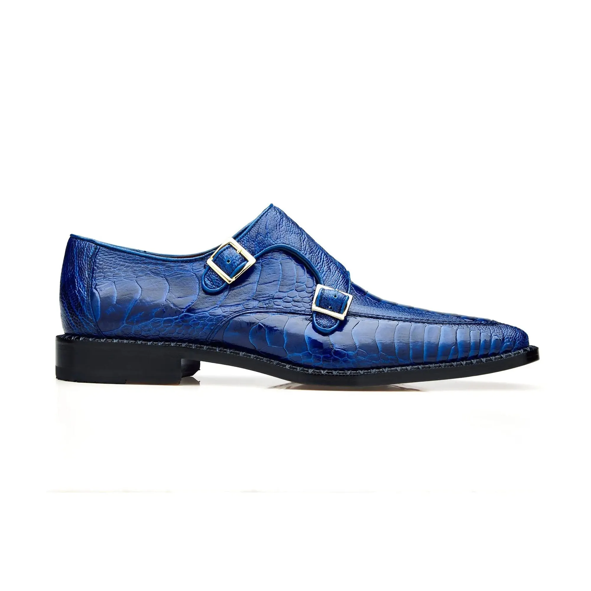 Chaussures Belvedere Exotic Skin Belvedere Valiente en Autruche Antique Ocean à bride