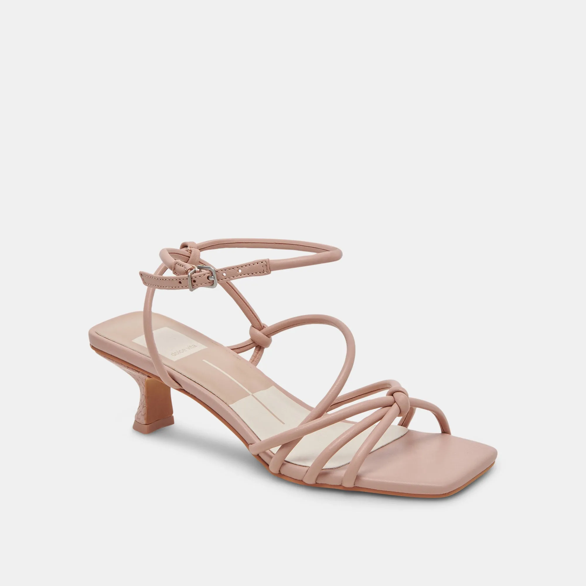 TALONS BEV ROSE CUIR