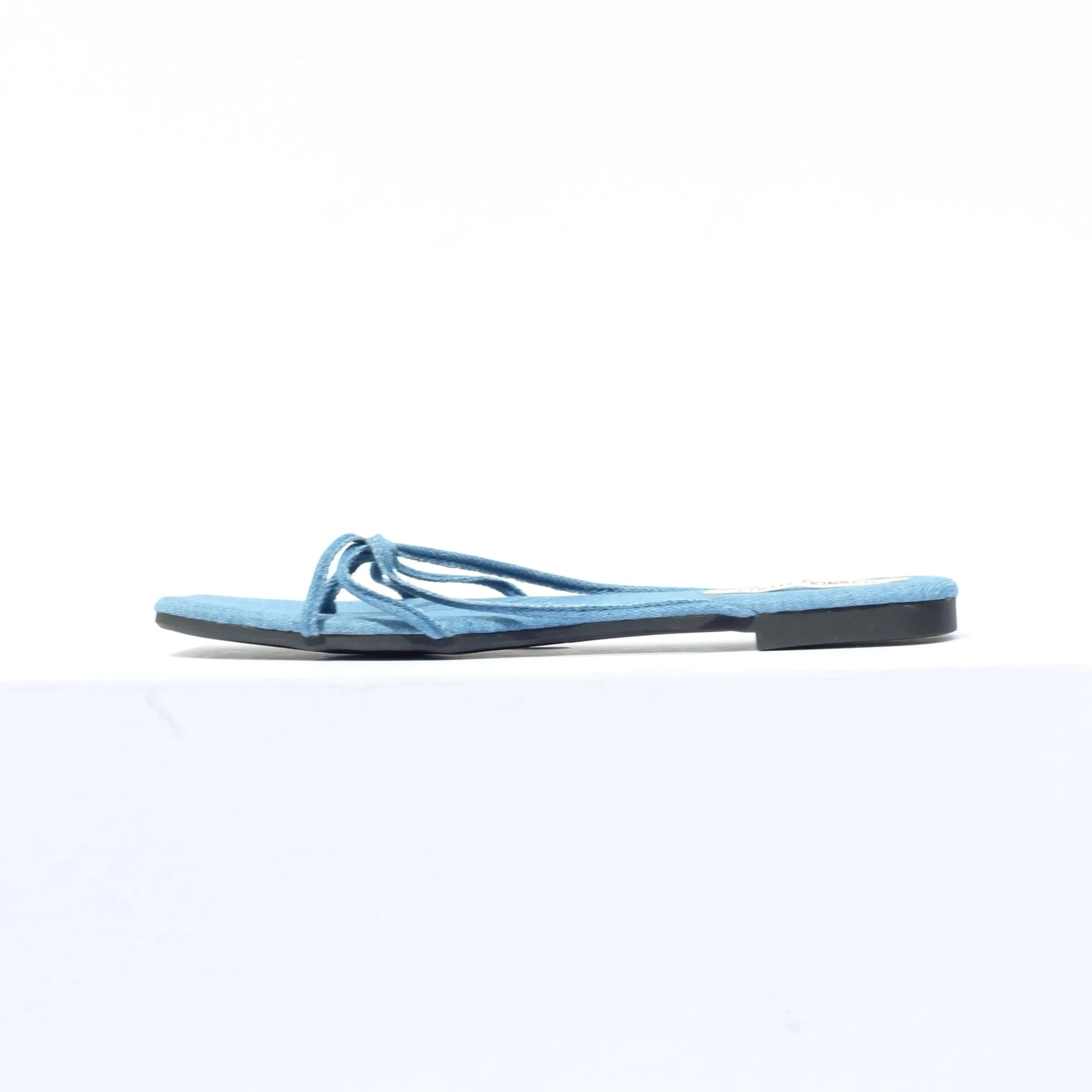 Bianca Sandale en Jean en Coton Bio Végan | Bleu