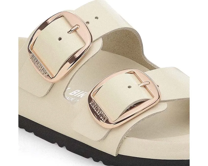 Birkenstock Arizona Big Buckle en cuir vernis naturel_Birkenstock