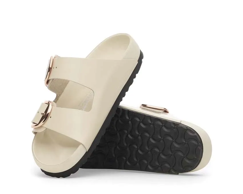 Birkenstock Arizona Big Buckle en cuir vernis naturel_Birkenstock