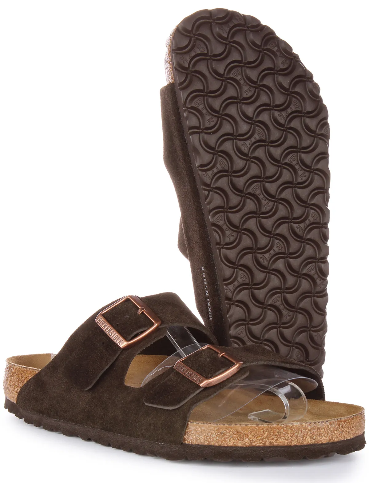 Birkenstock Arizona Bs en Moka pour Hommes | Chaussures à Taille Régulière Birkenstock