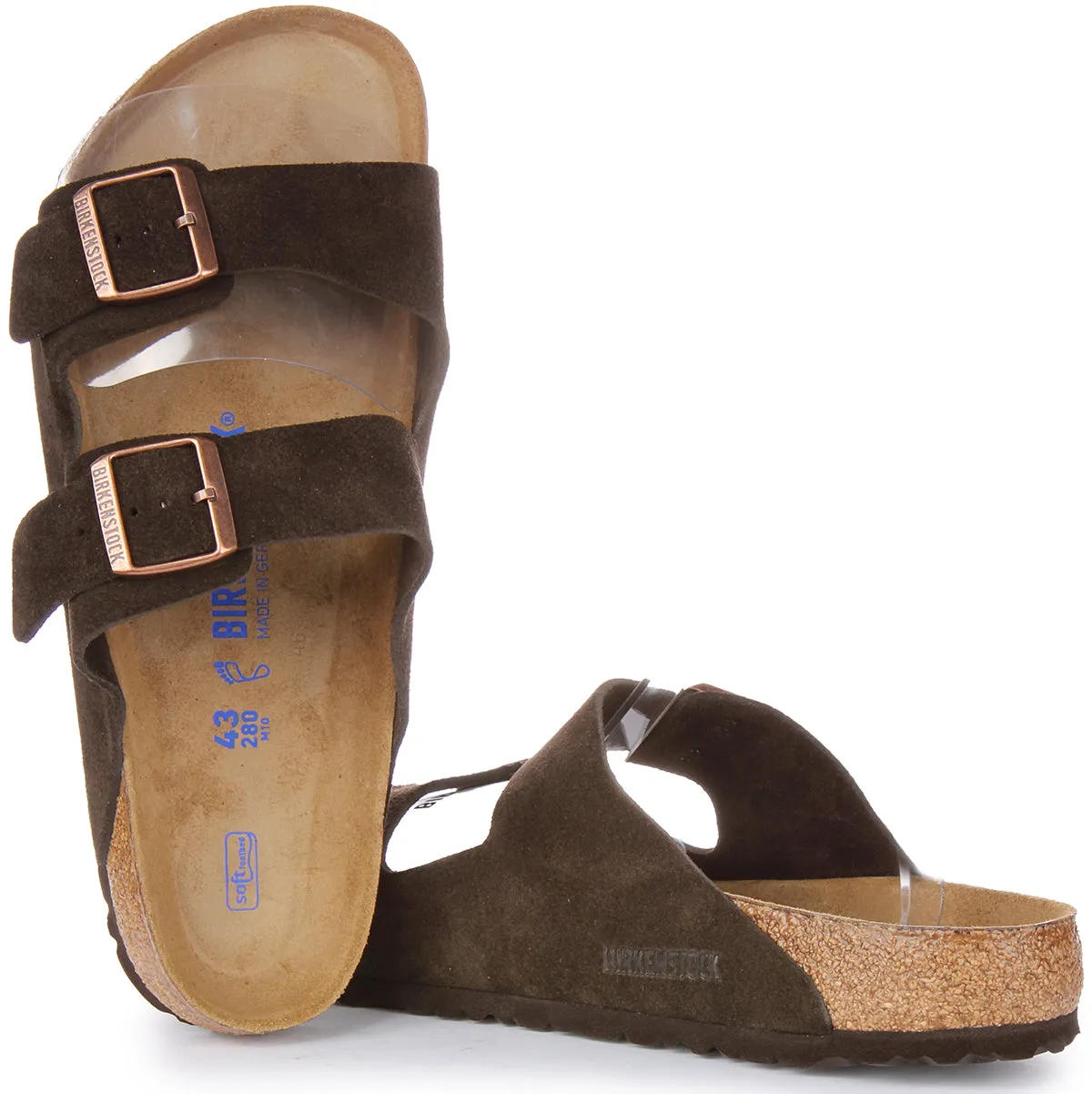 Birkenstock Arizona Bs en Moka pour Hommes | Chaussures à Taille Régulière Birkenstock