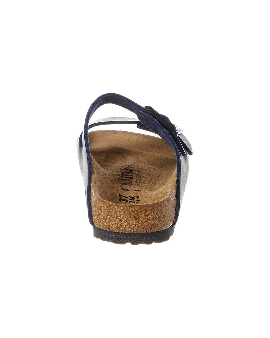 Birkenstock Arizona Étroite Sandale Birko-Flor, 38, Bleu