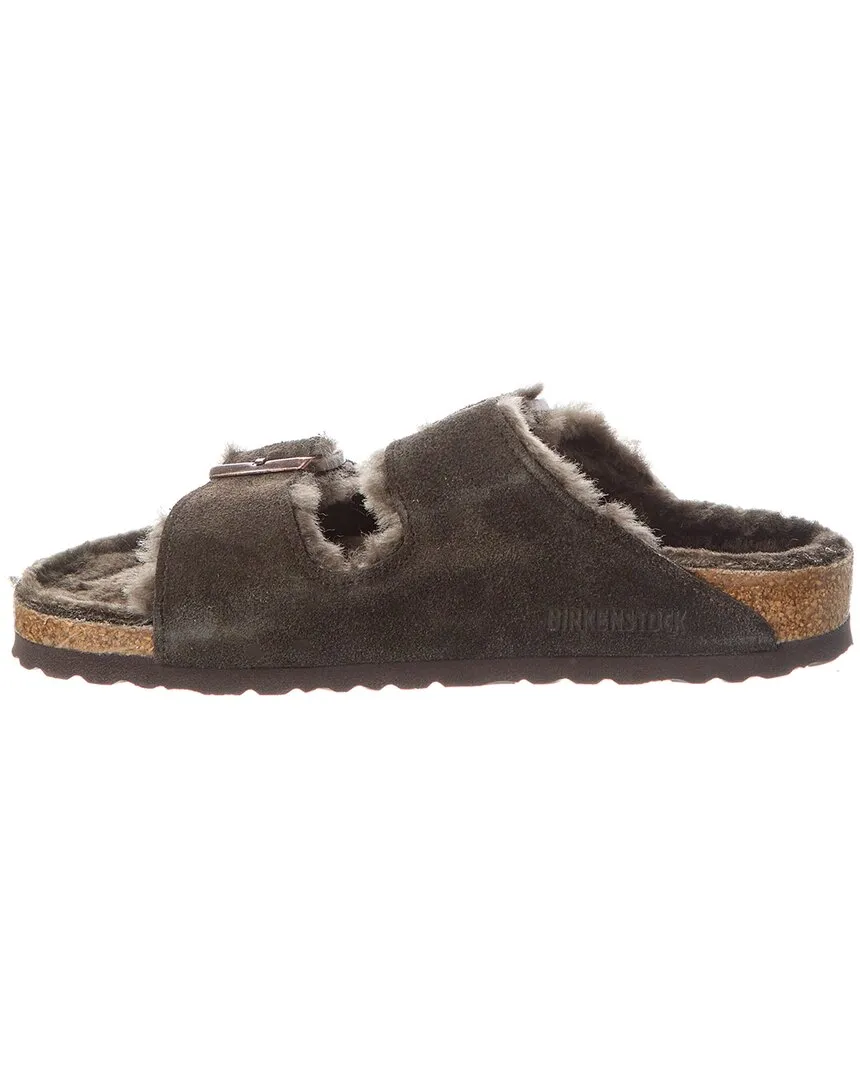 Birkenstock Arizona Étroite en Daim et Mouton Sandale