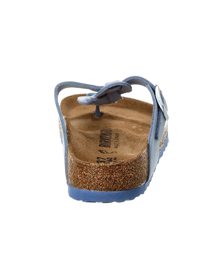 Sandale Birkenstock Gizeh en cuir ciré tressé