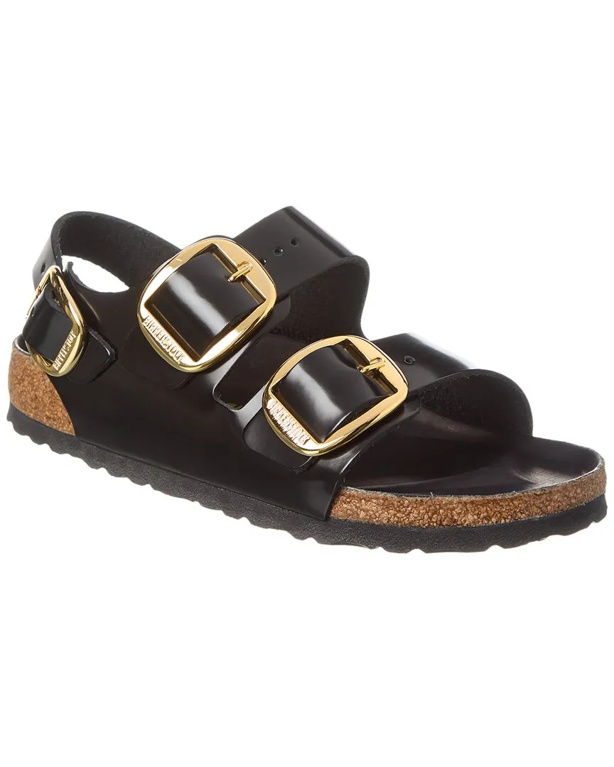 Birkenstock Milano Sandale en Cuir à Boucle Large et Emboîtement Étroit