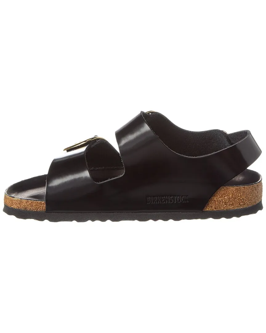 Birkenstock Milano Sandale en Cuir à Boucle Large et Emboîtement Étroit