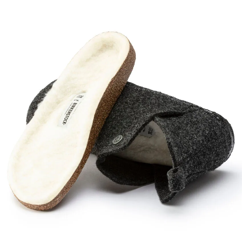 Birkenstock Chaussures Andermatt Laine/Doublure en Mouton Anthracite