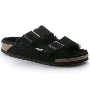 Birkenstock Shoes Arizona Black Suede/Shearling