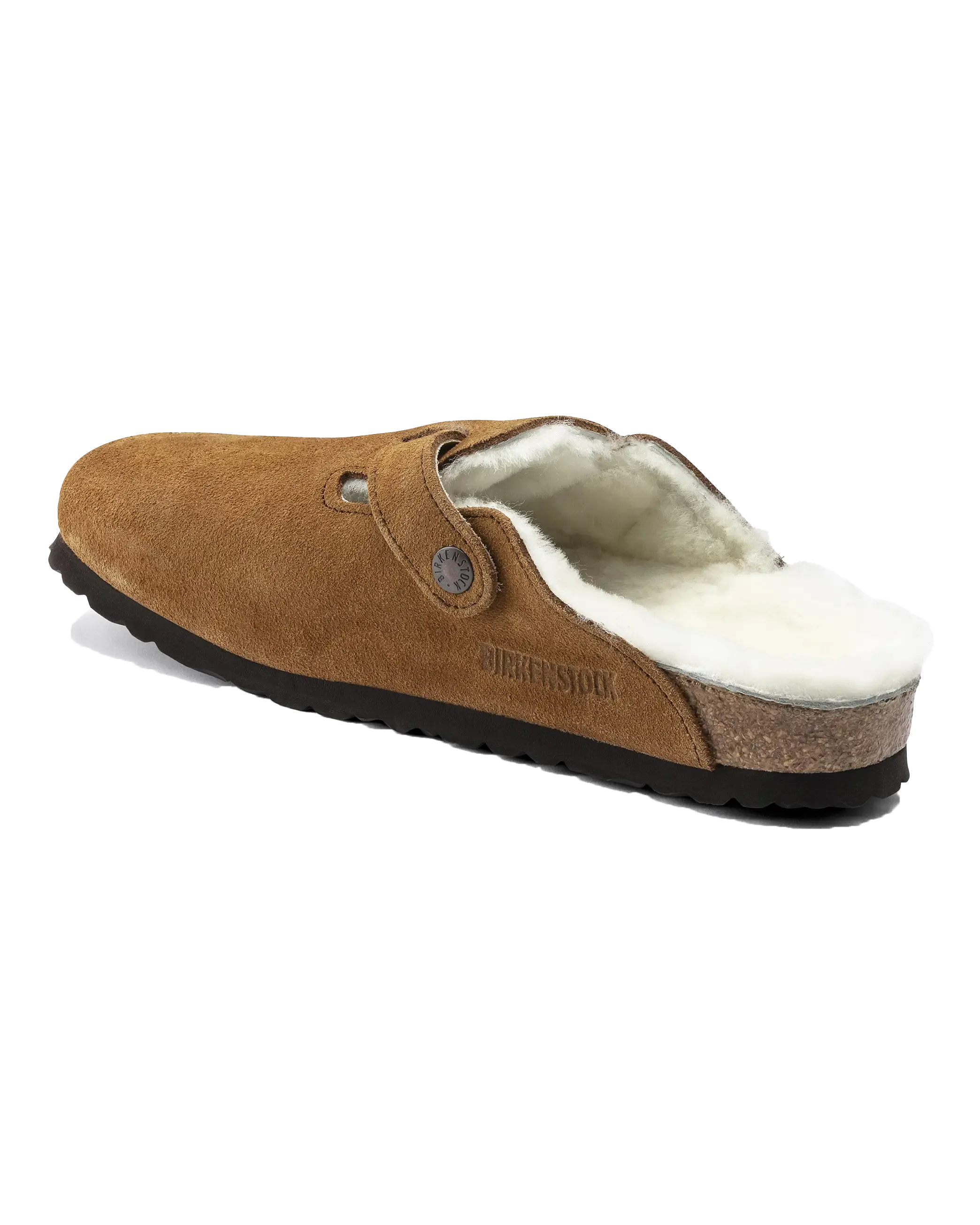Birkenstock Chaussons Boston en fourrure de vison