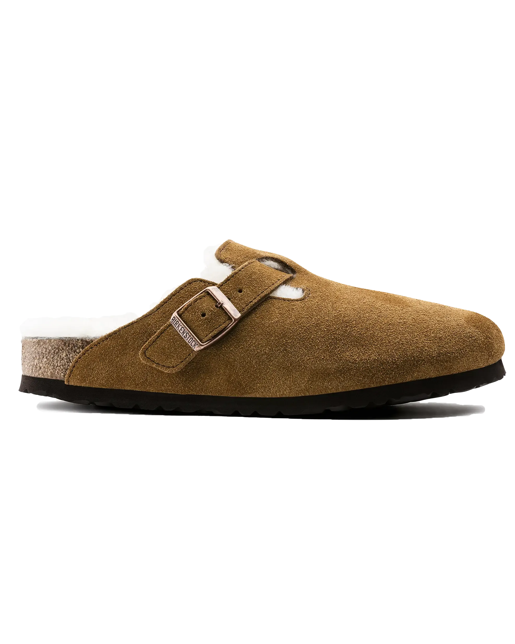 Birkenstock Chaussons Boston en fourrure de vison