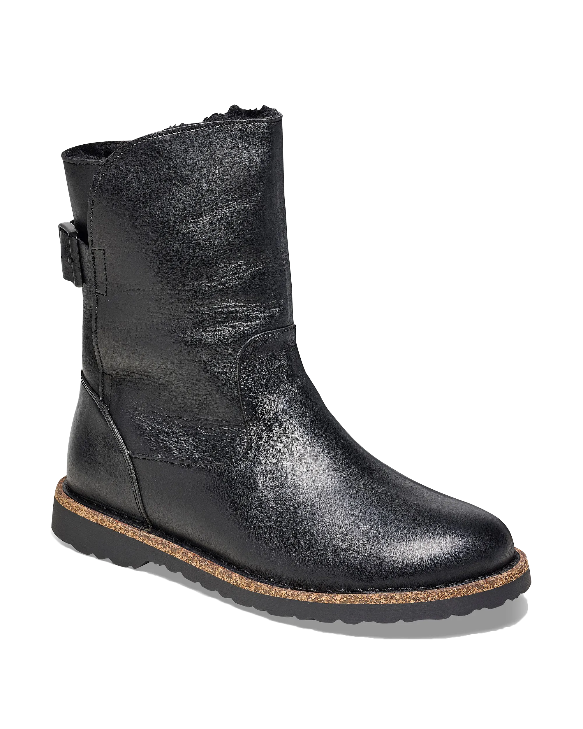 Chaussures Birkenstock Uppsala Bottes en Cuir Naturel Noir