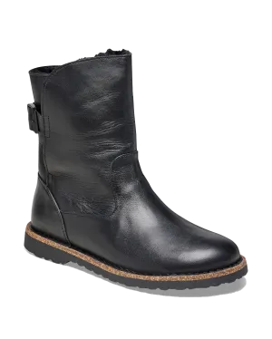 Birkenstock Shoes Uppsala Natural Leather Boots in Black