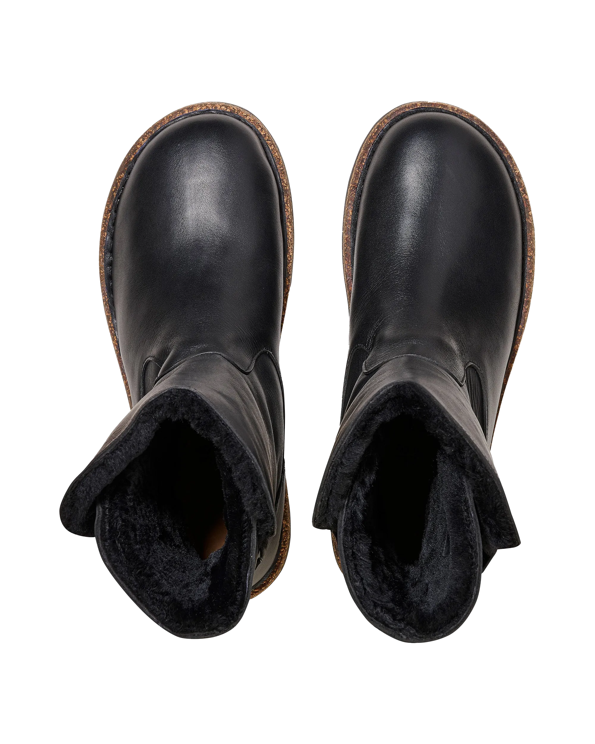 Chaussures Birkenstock Uppsala Bottes en Cuir Naturel Noir