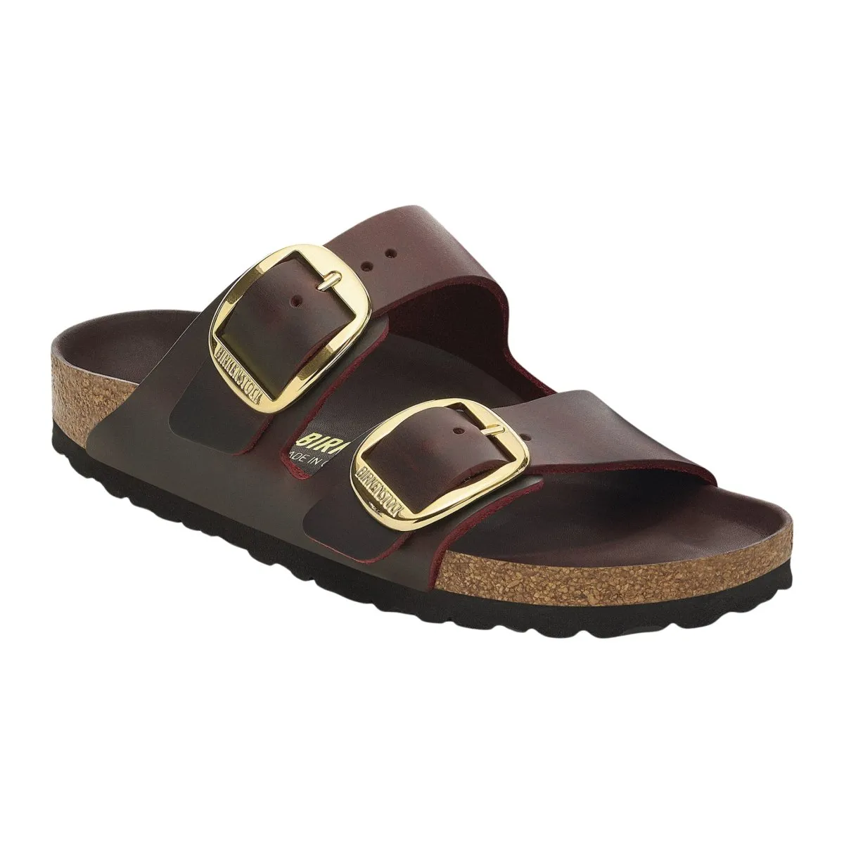 Birkenstock Femme Arizona Grande Boucle Zinfandel Cuir Huilé
