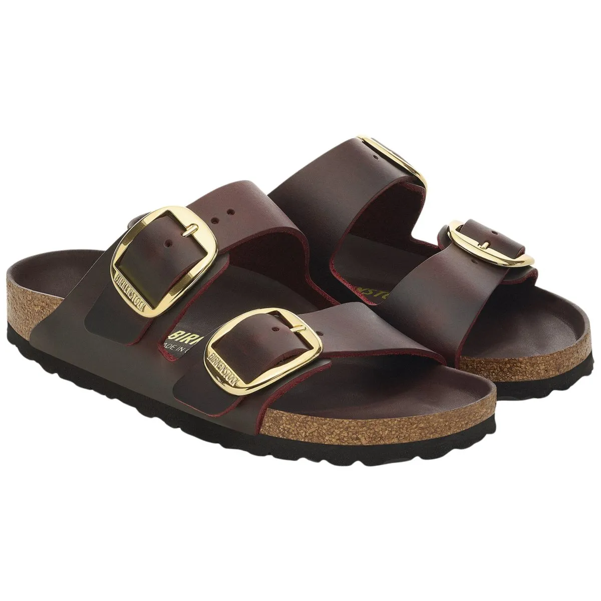 Birkenstock Femme Arizona Grande Boucle Zinfandel Cuir Huilé